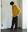 ウール混もちもちハイネックニット