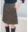 ウール混ループツイードミニスカート