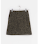 ウール混ループツイードミニスカート
