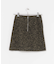 ウール混ループツイードミニスカート