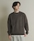 フェイクスエードクルーネックスウェット