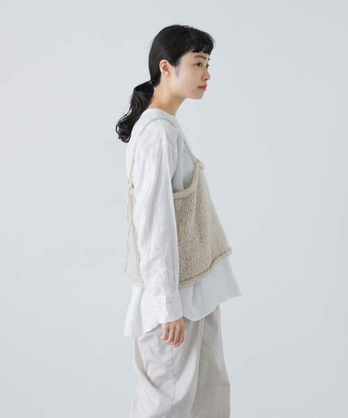 新品　かぐれ　アルパカウールブークレニットキャミソール アルパカウールブークレニットキャミソール｜アーバンリサーチの