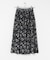 ベロアフラワープリントスカート
