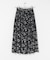 ベロアフラワープリントスカート