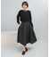 ジャガードサイドタックフレアスカート