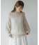 『WEB限定』ヘアリーローゲージニット