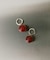 SMELLY so’　carnelian sphere pierce