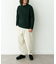 ウォッシャブルウール混クルーネックニット