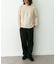 ウォッシャブルウール混クルーネックニット