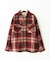 シャギーチェックダブルポケットシャツ