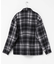 シャギーチェックダブルポケットシャツ