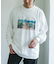 Grow Organic フォトプリントロングスリーブTシャツ