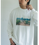 Grow Organic フォトプリントロングスリーブTシャツ