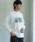 Grow Organic フォトプリントロングスリーブTシャツ
