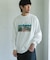 Grow Organic フォトプリントロングスリーブTシャツ