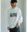 Grow Organic フォトプリントロングスリーブTシャツ