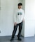 Grow Organic フォトプリントロングスリーブTシャツ