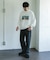 Grow Organic フォトプリントロングスリーブTシャツ