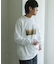 Grow Organic フォトプリントロングスリーブTシャツ