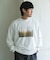 Grow Organic フォトプリントロングスリーブTシャツ