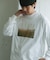 Grow Organic フォトプリントロングスリーブTシャツ