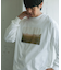 Grow Organic フォトプリントロングスリーブTシャツ