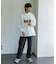 Grow Organic フォトプリントロングスリーブTシャツ