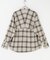 FORK&SPOON　ブラッシュドチェックシャツ