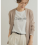 フロッキーロゴプリントロングTシャツ