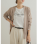フロッキーロゴプリントロングTシャツ