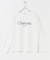 フロッキーロゴプリントロングTシャツ
