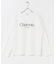 フロッキーロゴプリントロングTシャツ