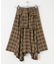 ノットデザインチェックスカート