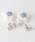ニットフラワーイヤリング