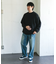 メランジシャギー クルーネックニット