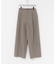 ウールブレンドチェックワイドパンツ