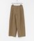 ウールブレンドチェックワイドパンツ