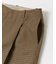 ウールブレンドチェックワイドパンツ