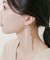 パールノットラリエット2WAYフープピアス