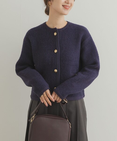 新品タグ付き　ノーカラーニットカーディガン　アーバンリサーチドアーズ かぐれ ノーカラーニットカーディガン｜アーバンリサーチの通販｜&mall