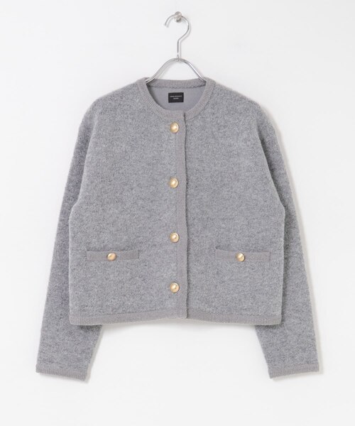 ノーカラーニットカーディガン｜アーバンリサーチの通販｜&mall