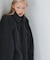 ステンカラーコクーンロングコート
