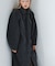ステンカラーコクーンロングコート