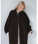 ステンカラーコクーンロングコート