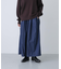デニムタックワイドパンツ