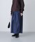 デニムタックワイドパンツ