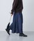 デニムタックワイドパンツ