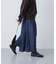 デニムタックワイドパンツ
