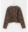 キルティングショートカーディガン