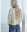 キルティングショートカーディガン